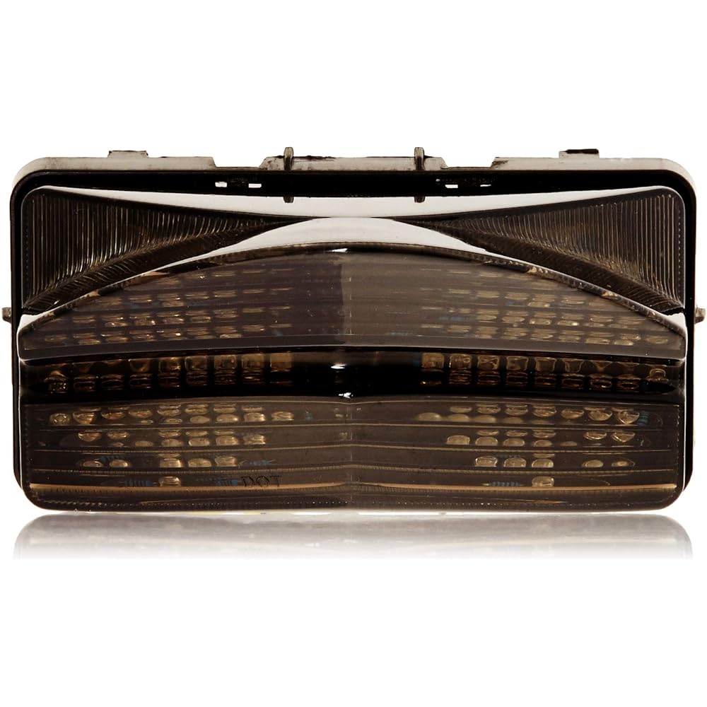 Krator ITL020 Turn Signal (2001-2003 Honda CBR 600 F4i LED Tail Light Brake Tail Light with Built-in Indicator Smoked Bike)