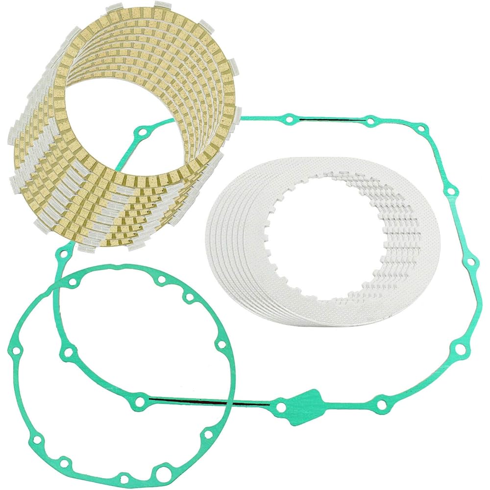 Caltric Clutch Friction Plate with Gasket Kit Compatible with Honda Vt1100C2 Shadow Ace 1100 1995-2001
