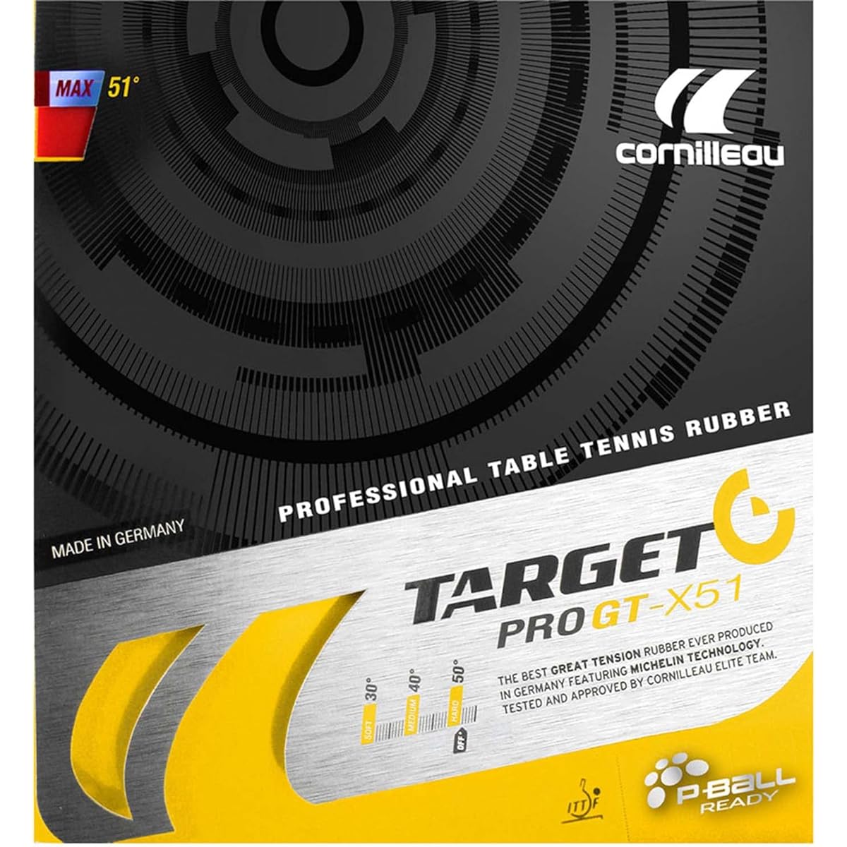 JUIC Table Tennis Rubber Target Pro GT-X51 CornIlleau C1147