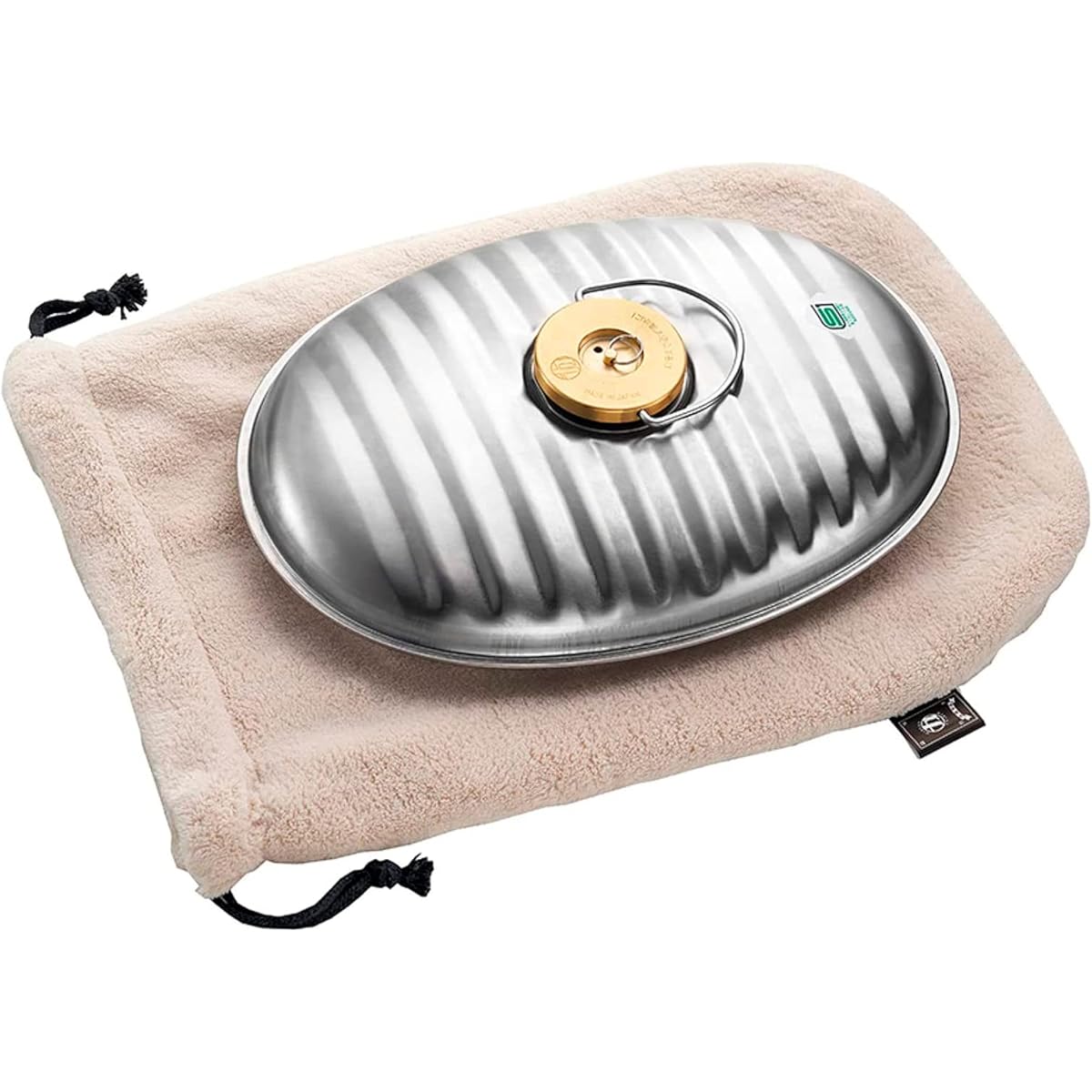 Maruka SF-22 Stainless Steel Hot Water Bottle 2.2L with Bag (Body: Made in Japan)
