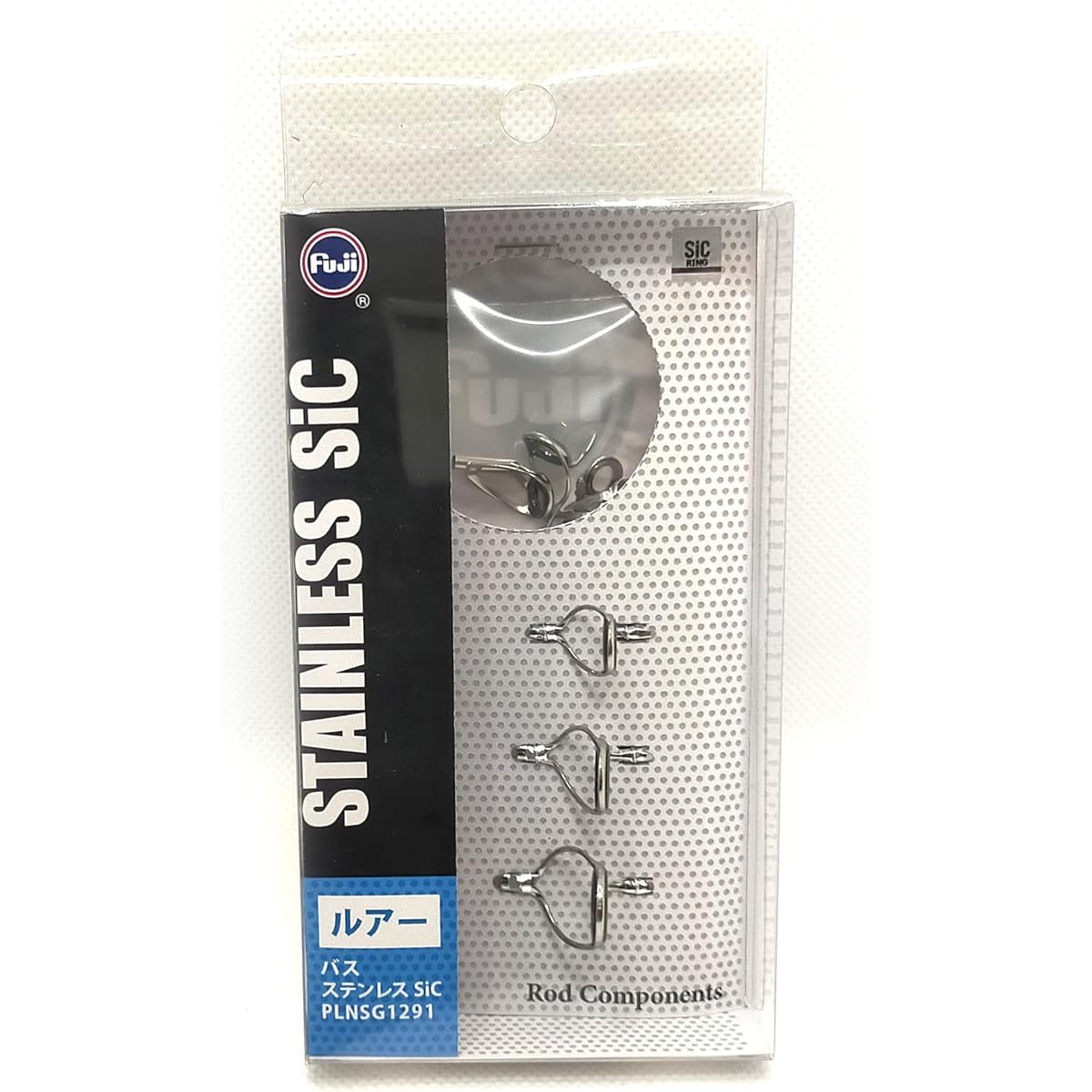 FUJI KOGYO Stainless steel SiC guide set for lure bait casting rod PLNSG1291