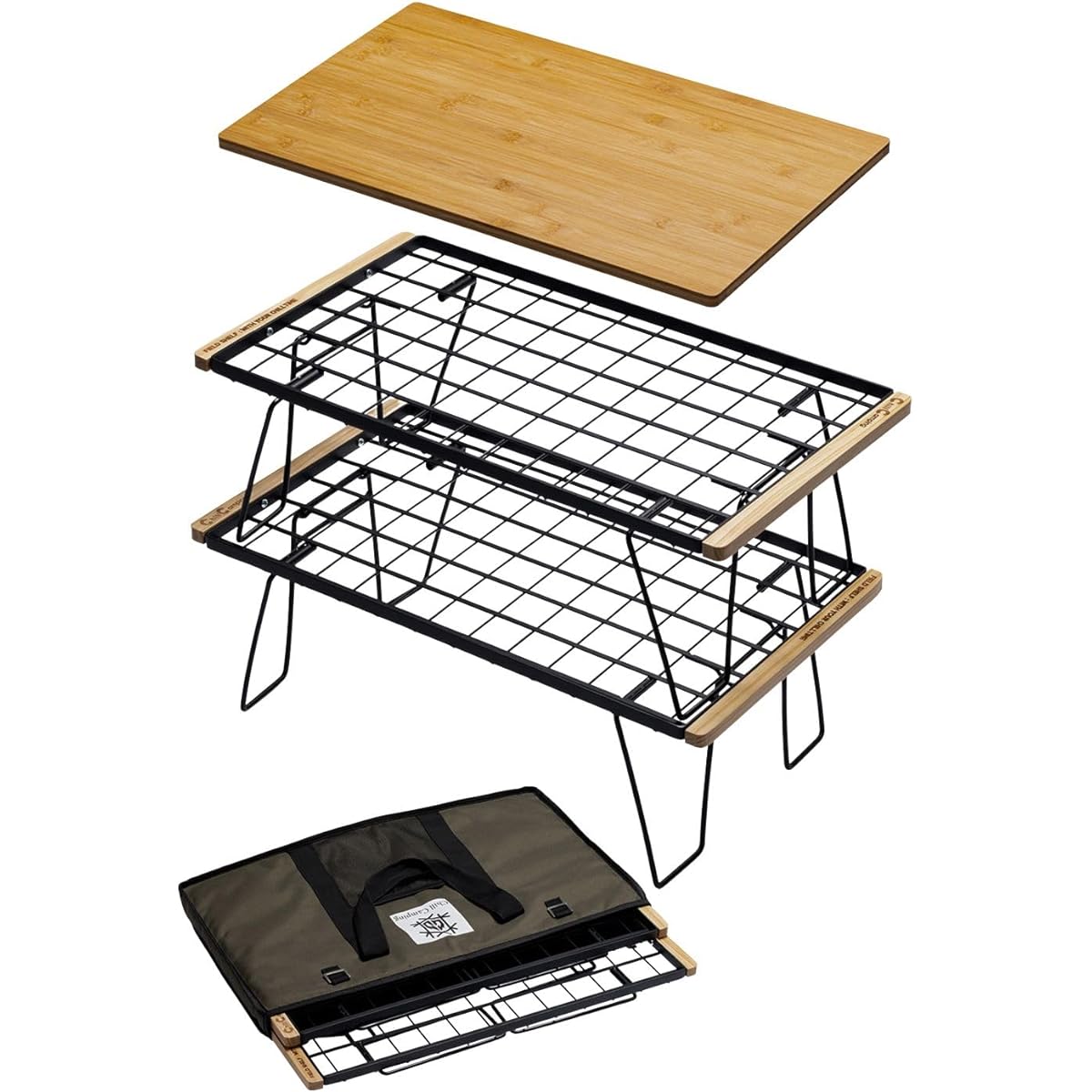 ChillCamping Field Rack Camping Outdoor Table Bonfire Table Field Shelf