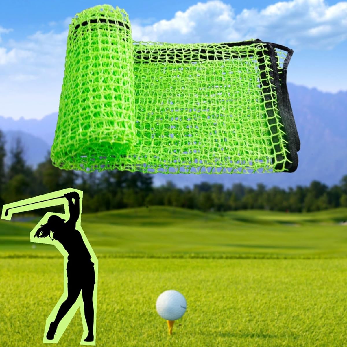Golf net, ball protection net, golf replacement net, replacement net, replacement net, auxiliary net, green net, 3m x 3m, baseball net, soccer net, golf practice net, golf net practice outdoor