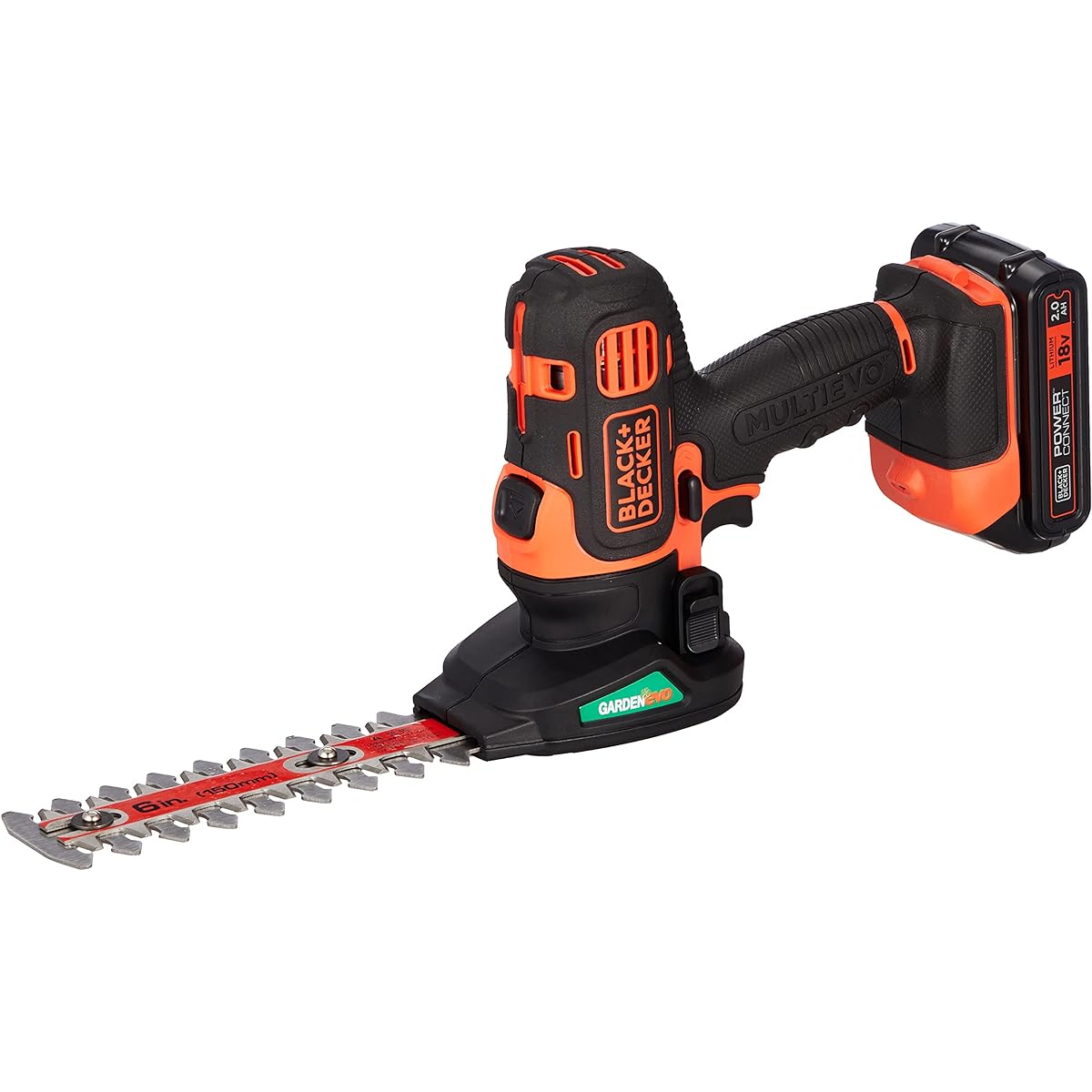Black and Decker Cordless Multi-Tool Garden Evo Gardening Agriculture Gardening Equipment 2 Blades Lightweight Compact Gardening Beginner GEVO183N