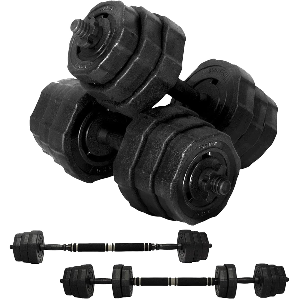 Bodytech Dumbbell Barbell Variable Type 10kg / 20kg x 2 Set Can also be used as a barbell