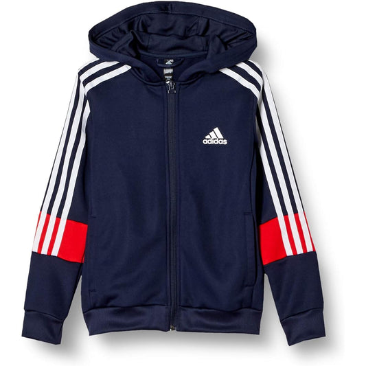 [Adidas] Jersey Top Kids 3 Stripes Aero Lady Prime Blue Parka JKI07