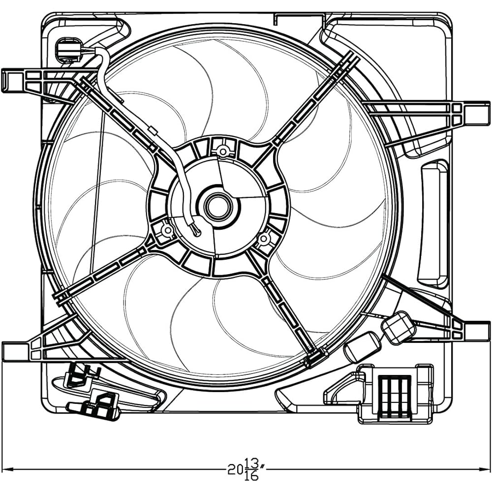 TYC 623070 Replaced Cooling Fan Aziburi Shibo Race Park compatible