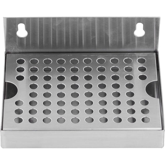 Draft Beer Wall-mounted Beer Drip Tray Homebrew Stainless Steel Drip Tray for Kegging Draft Beer