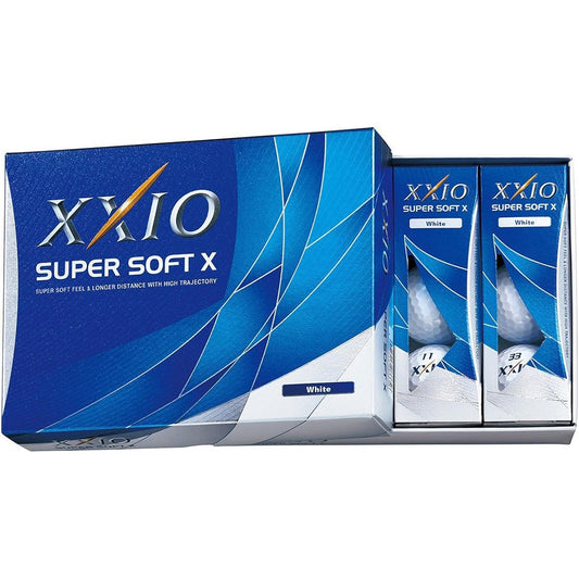 DUNLOP Golf Ball XXIO SUPER SOFT X Golf Ball 1 Dozen (12 Pieces) White