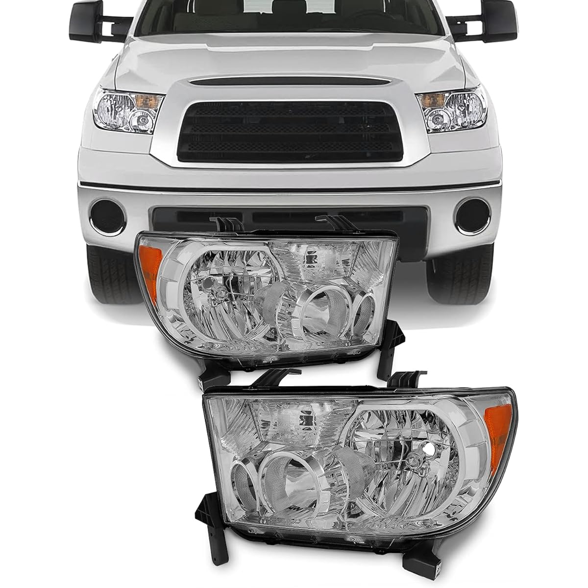 Toyota Tandola OE replacement headlight driver/passenger seat headlamp.