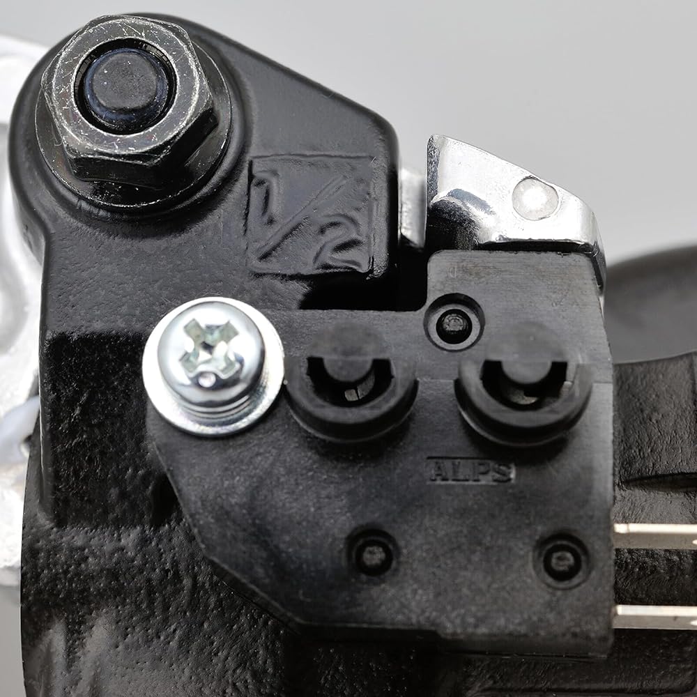 Daytona NISSIN Motorcycle Retro Brake Master Cylinder Horizontal 1/2 inch Black Body/Buff Clear Lever Round Integrated Tank 74755