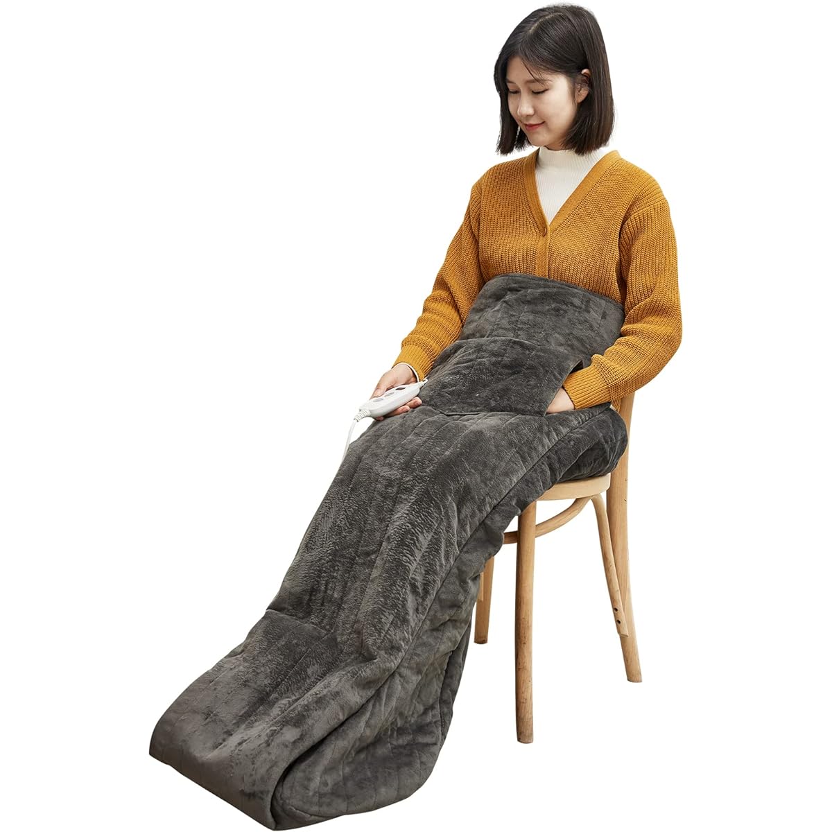 Keep warm Electric foot warmer, quick heating, washable, foot warmer, 8-level temperature adjustment, with timer, foot heater, wearable kotatsu, foot heater for one person, kotanpo, with forget-prevention function, overheating protection, PSE certified,