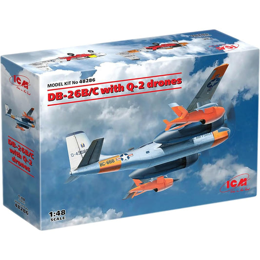 ICM 1/48 US Air Force DB-26B/C w/Q-2 Drone Plastic Model 48286
