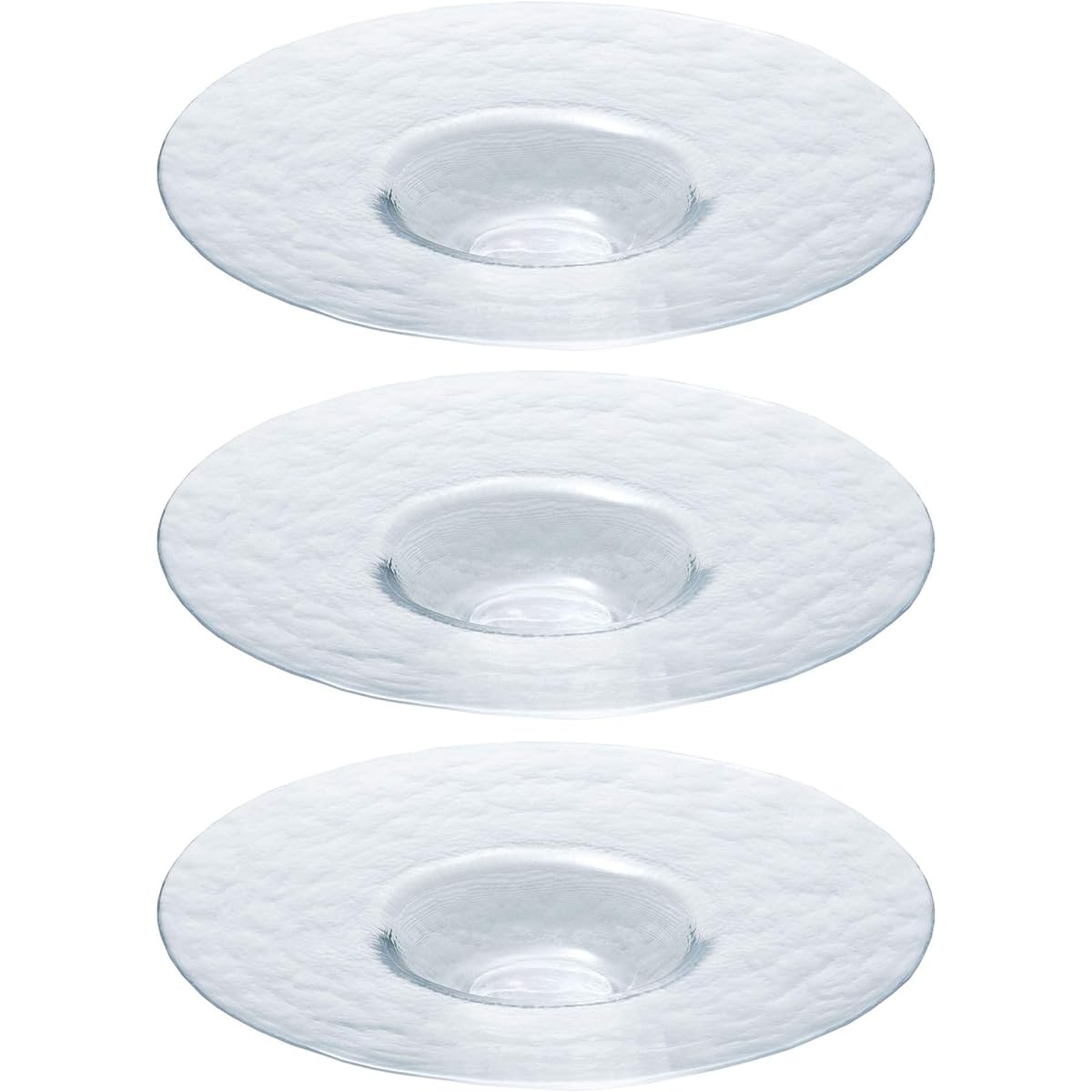 Toyo Sasaki Glass Bowl with Orbit Rim Made in Japan Approx. φ27.0 x 4.5cm 46155 3 pieces