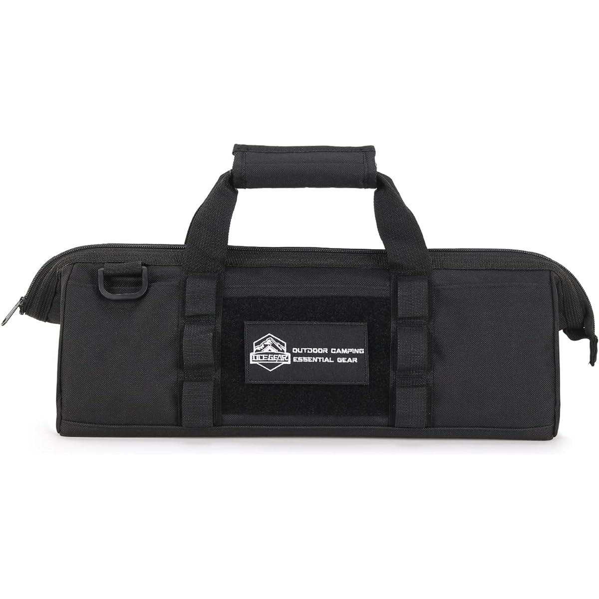 FUJIKAZE Outdoor Peg Bag Peg Case Camping Equipment Storage Bag Waterproof Peg Bag Peg Storage Bag Tool Bag Tool Box Waterproof (Black)