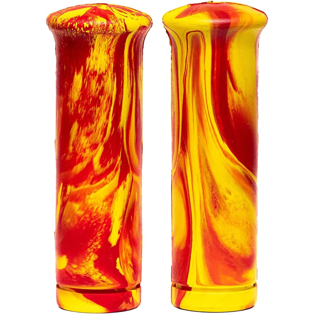 Marble grip red yellow for Harley 1 inch nice motorcycle...