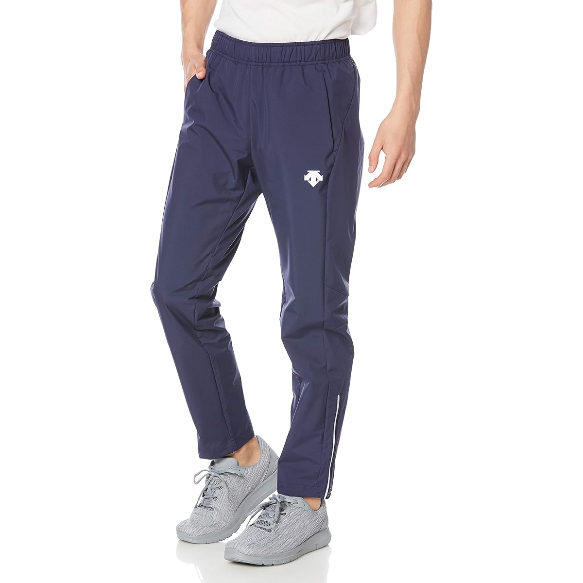 [DESCENTE] Windbreaker Long Pants Team One Point Windproof Durable Water Repellent Stretch Moisture Breathable Retroreflective