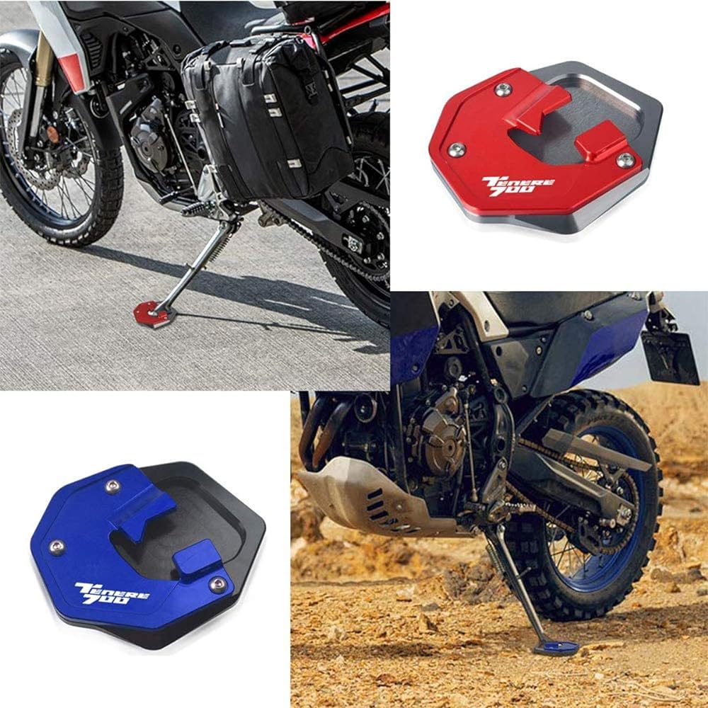 Motorcycle side stand kick stand expansion Yamaha TENERE 700 2019 2020 Black