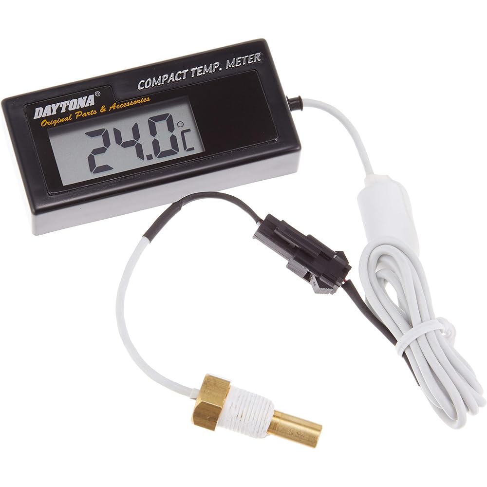 Daytona Compact Temp Meter For water temperature only (-19.5-99.9 degrees) *Comes with noise cut filter.