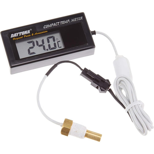 Daytona Compact Temp Meter For water temperature only (-19.5-99.9 degrees) *Comes with noise cut filter. 63487