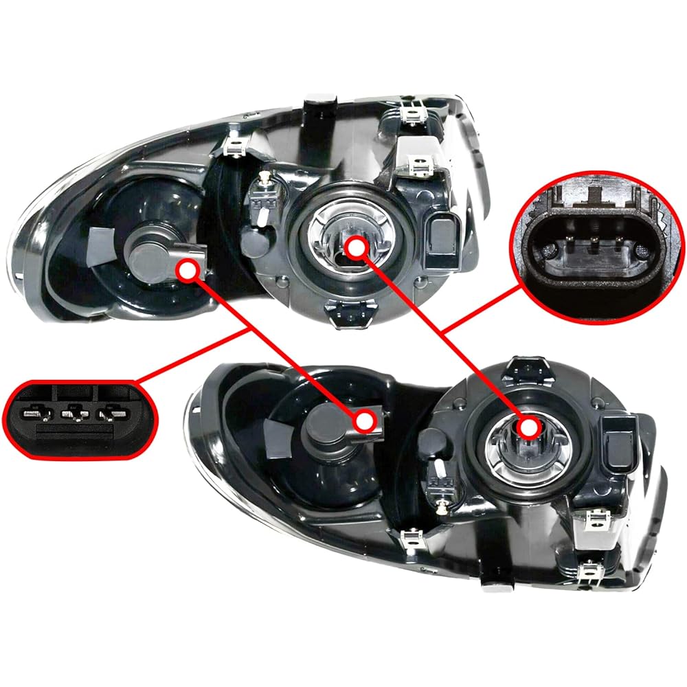 Headlight head lamp replacement parts for the driver's seat and passenger seat 119 inch wheel base 4857991AD 4857990AD