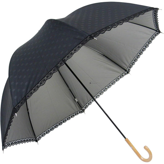Parasol for both sun and rain, UV protection, L size, cute dome shape (deep tension specification), 60cm, hand-opening umbrella