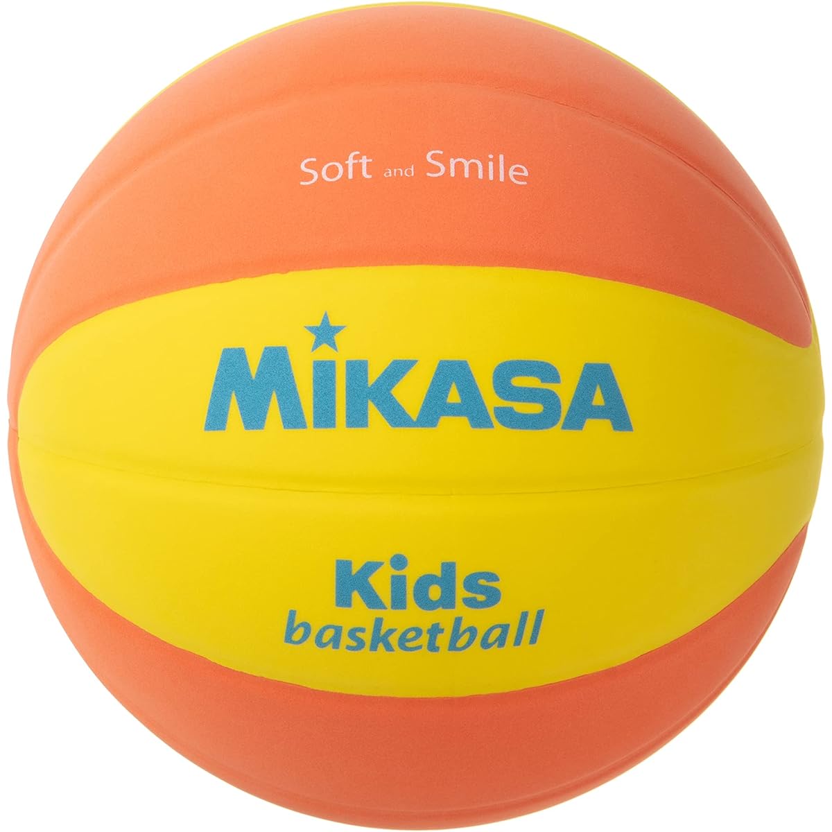 MIKASA Smile Basketball No. 5 (For Elementary School Students) Yellow/Blue/Yellow/Orange Minibus EVA SB5-YBL SB512-YO