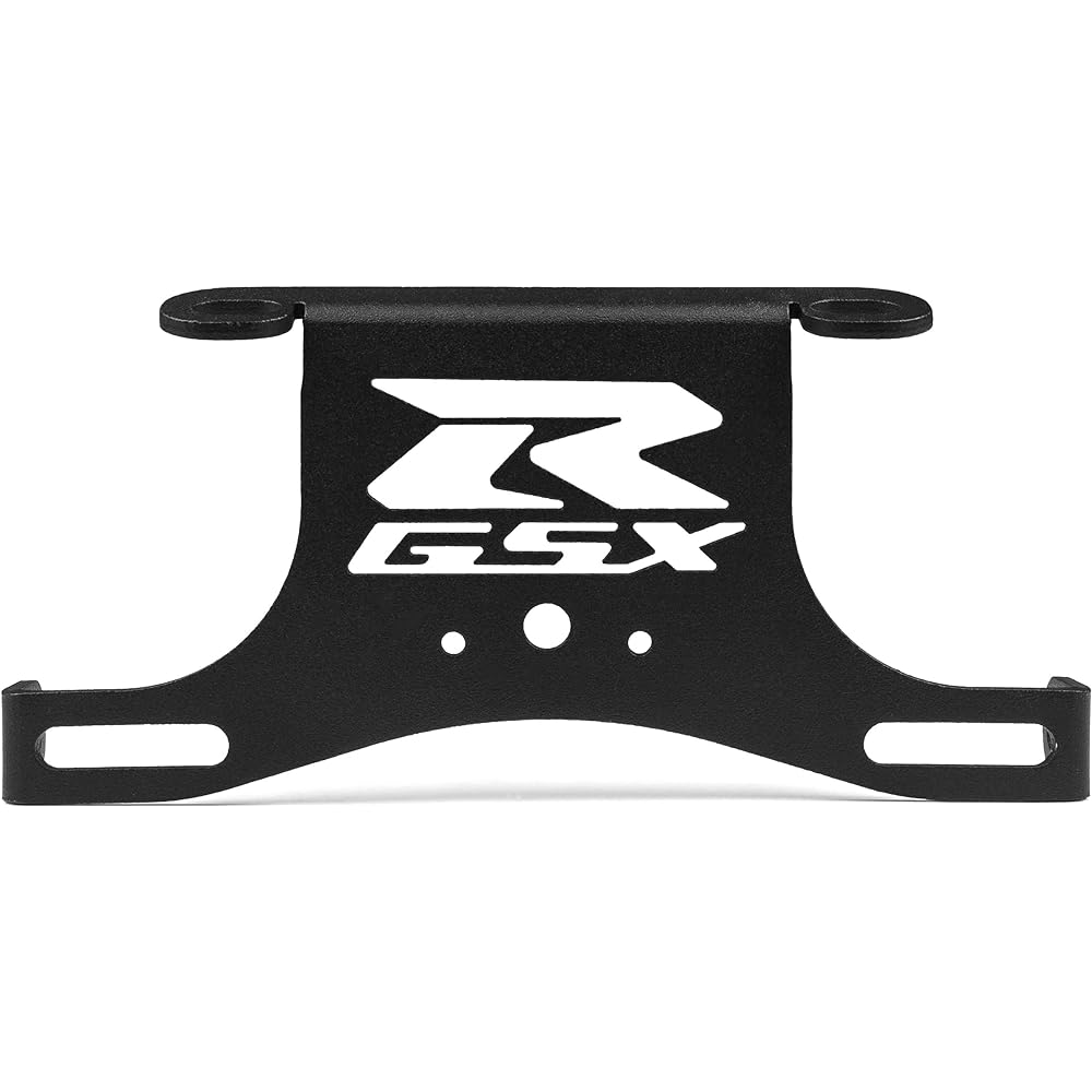 Crater 2006 2007 2008 2009 2010 Suzuki GSXR 600 / 750 Fender Eliminator License Plate Holder Tie Detail Billet Aluminum Motorcycle Black.