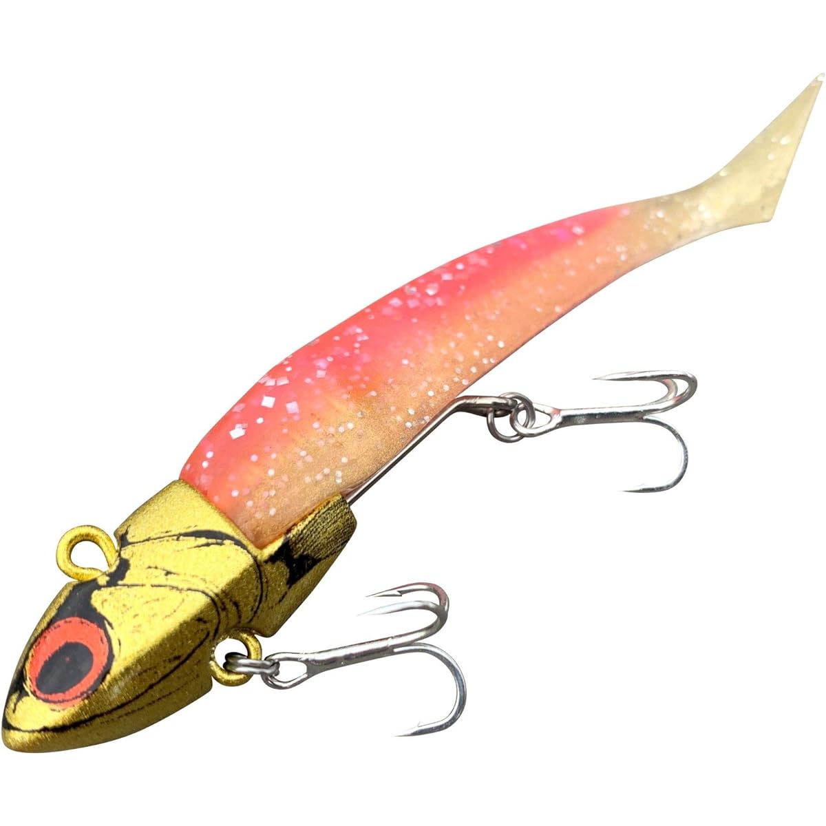 COREMAN Worm VJ-16#054 Gold Head/Flounder Pink.