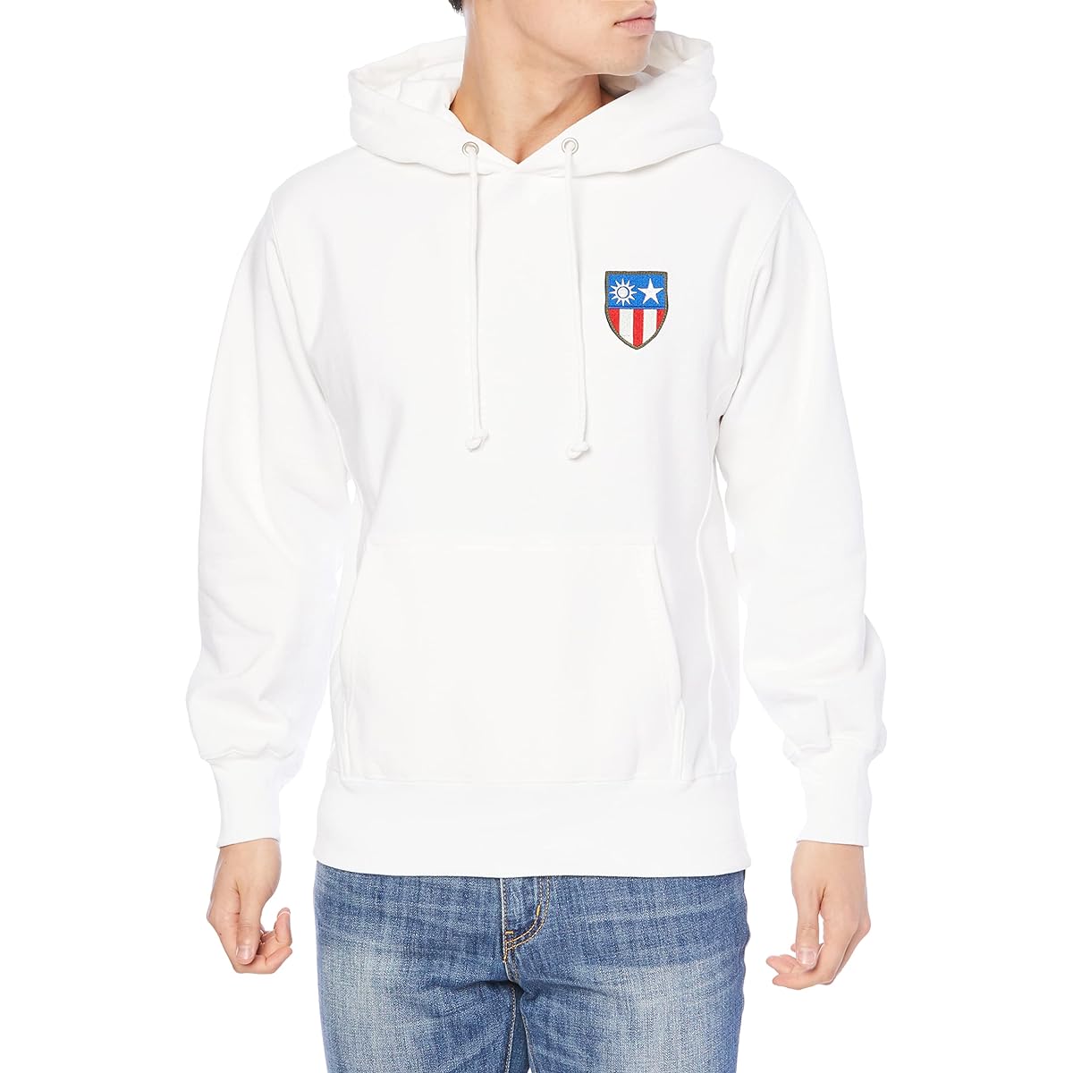 [Fstyle] Hooded Sweatshirt with CBI Battlefield Emblem 12.1oz Both Side Rib Pull Parka
