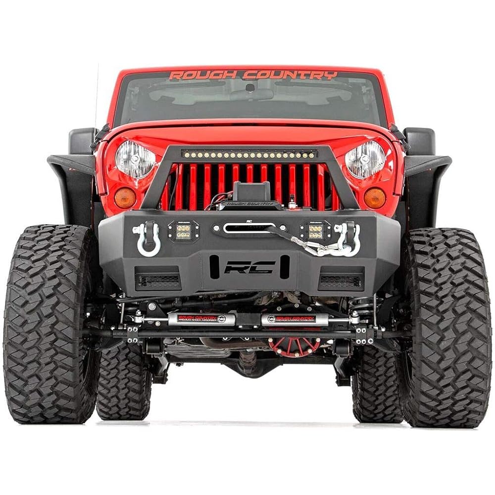 ROUGH COUNTRY N3 dual steering stabilizer 07-18 JEEP WRANGLER JK -8734930