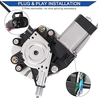 OBAEE Front Left Left Left Left Power Window Lift Legurator & Motor Assembly Chevrolet Impala 2006-2013 & CHEVROLET IMPALA LIMITED 2014-2015 Replacement OE 10338555 748-172