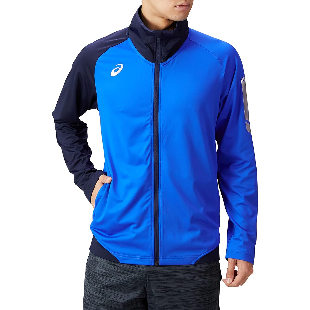 [ASICS] Training Wear LIMO Brushed Stretch Knit Jacket 2031D576 Men's