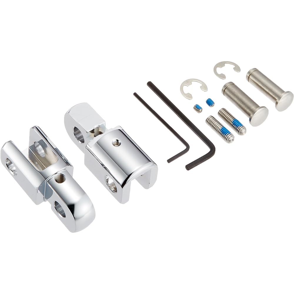 Kijima Motorcycle Bike Parts Step Up Bracket 2 Left and Right Set Chrome Plated Harley Type HD-05266