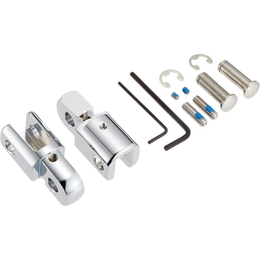 Kijima Motorcycle Bike Parts Step Up Bracket 2 Left and Right Set Chrome Plated Harley Type HD-05266