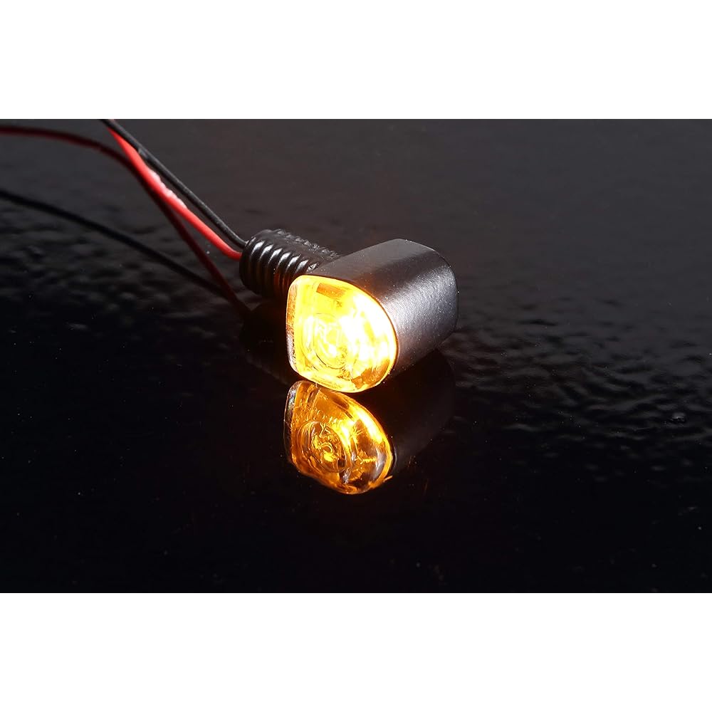 Kijima Motorcycle Turn Signal LED Turn Signal Lamp Nano & Number Side Mount Stay Set Universal 219-4017