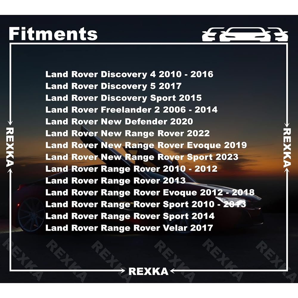 REXKA 20 Air Guide Cowl Grill Locker Molding Retainer Clip RYQ500070 For Land Rover