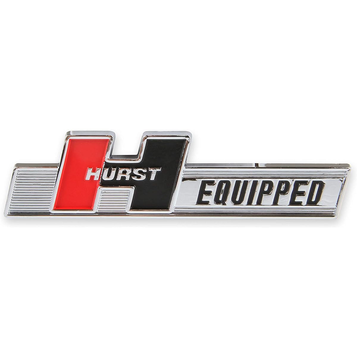 Hurst 1361000 Emblem, Silver, Black & Red
