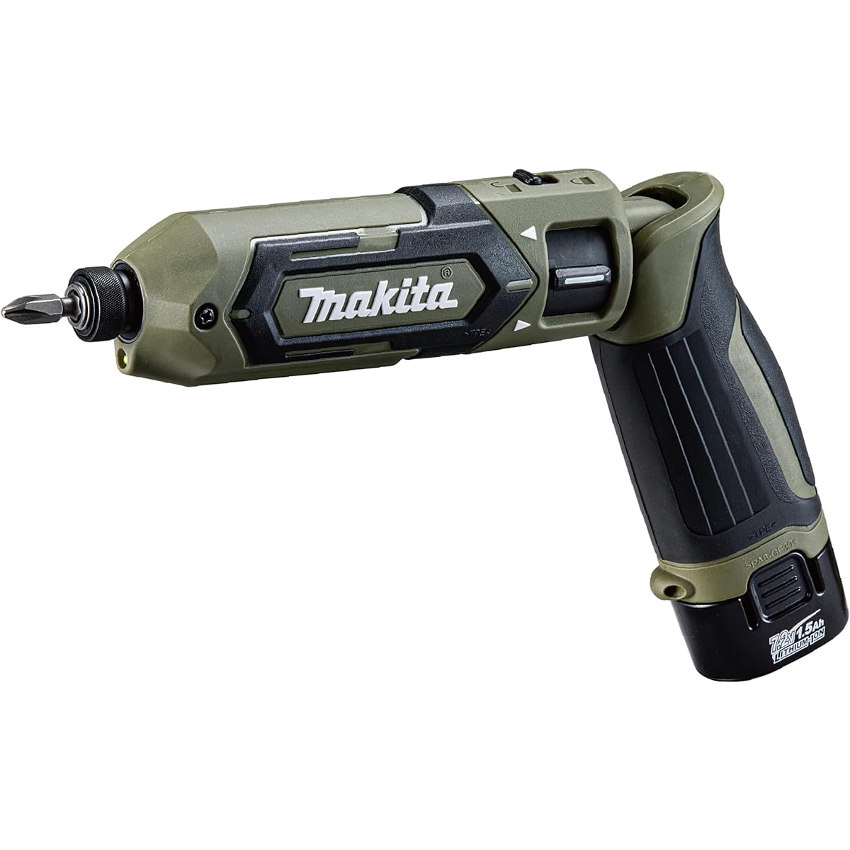 Makita Small Rechargeable Pen Impact Driver 7.2V1.5Ah with Battery, Charger, and Aluminum Case TD022DSHXO