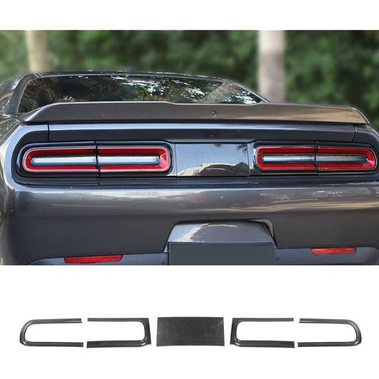 VOODONALA Challenar Tail Light Cover Trim Accessory Dodge Challenger 2015 For Carbon Fiber Grain 5PS