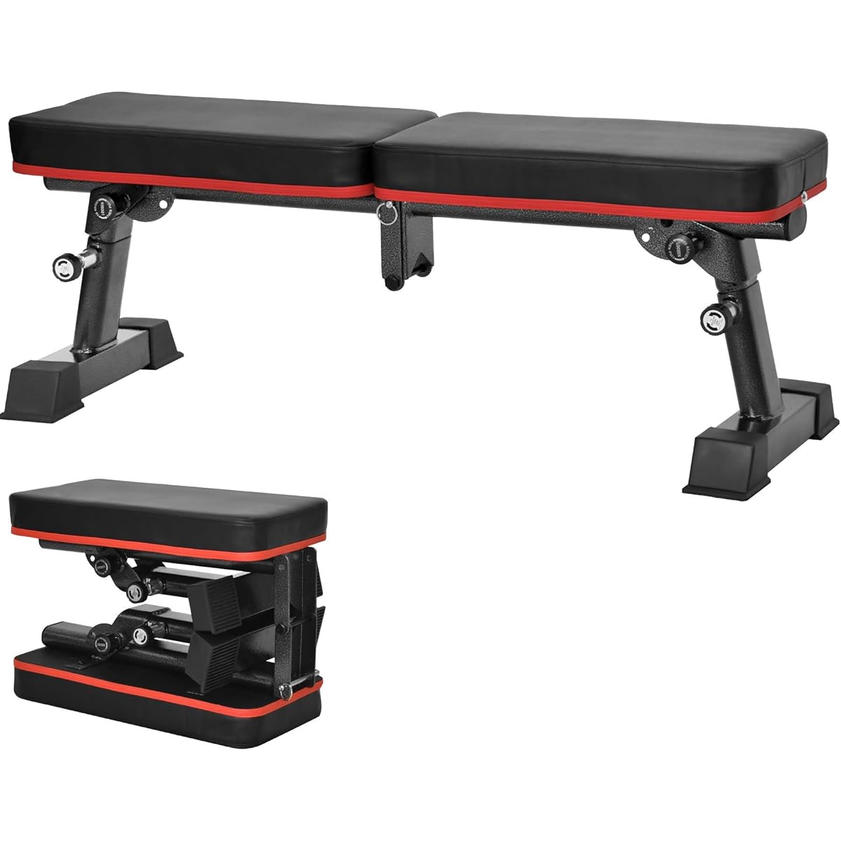 YouTen Training Bench, Incline Bench, Foldable, Load Capacity 300KG, Decline Bench, Flat Bench, Easy Height Adjustment, Convenient Storage, Adjustable Bench Press, Muscle Training, Japanese Instruction Manual