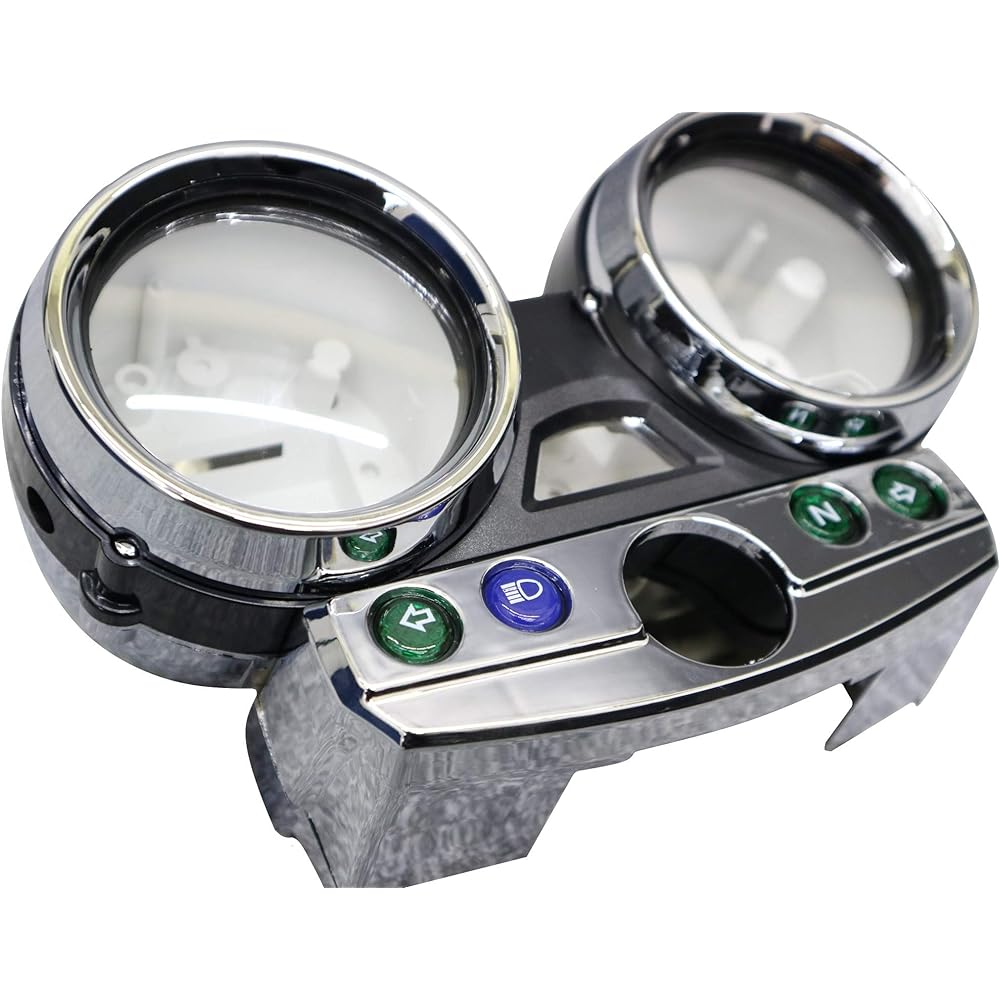 Zephyr Χ meter cover set / Zephyr 400χ ZR400G exterior ZR400E meter case plated Varios Kawasaki Kawasaki
