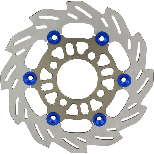 SHIFT UP Wave Floating Disc Rotor 220mm Front Titanium/Blue 260051-11