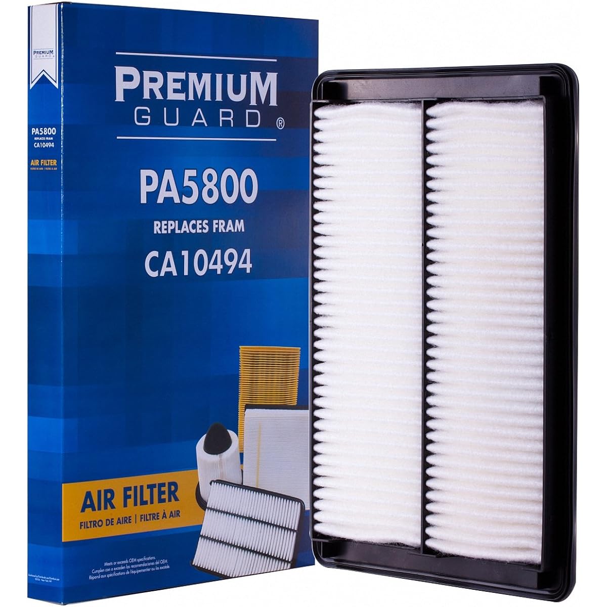 PG Air Filter PA5800 | 2006-09 Compatible with Pontiac Solstis, 2007-10 Saturn Sky