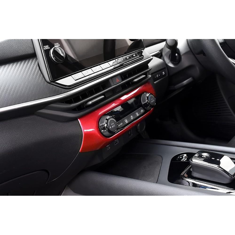SecondStage Nissan Notebook E13 Aura FE13 e-POWER Air Conditioner Panel, Red SHN0196RED