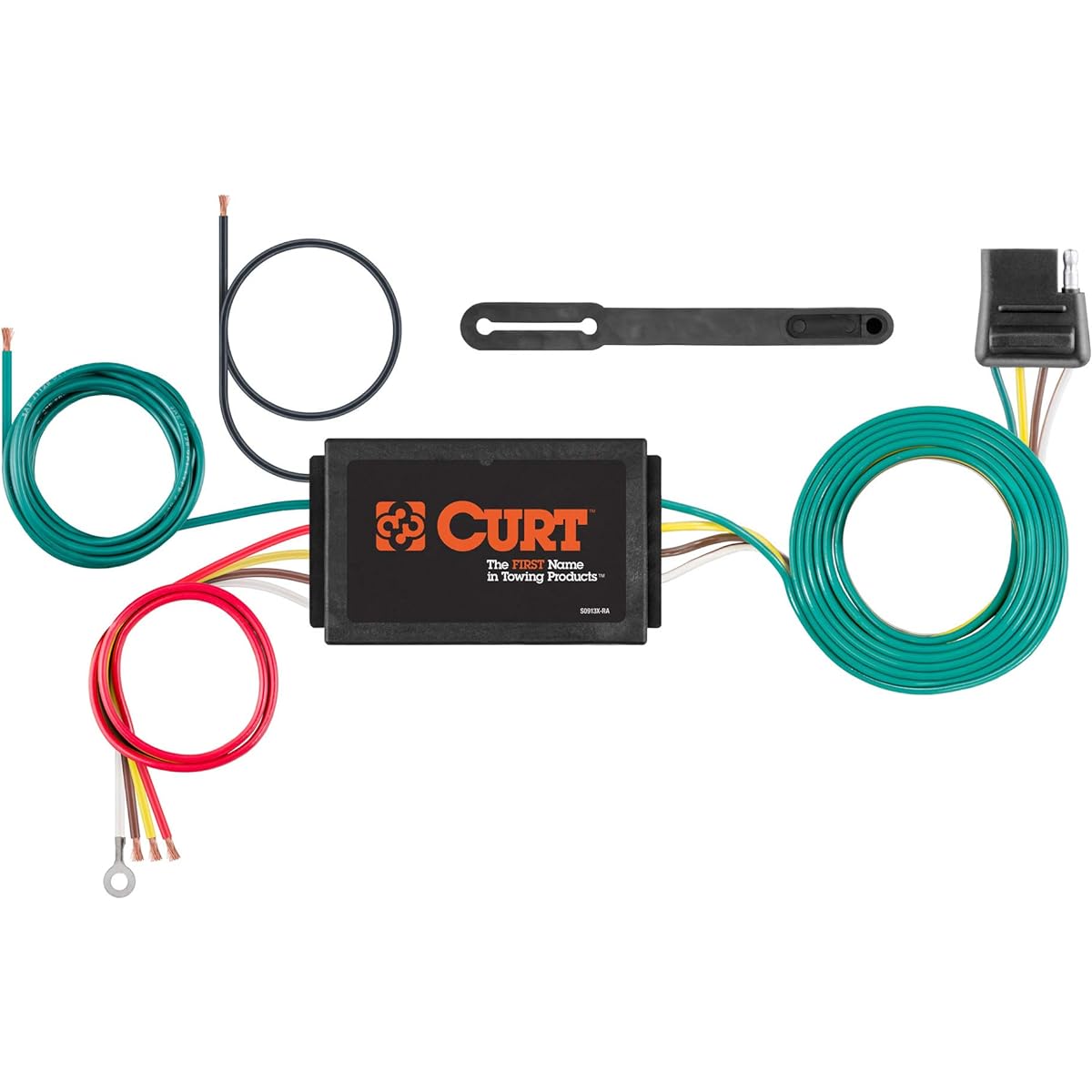 CURT 56187 Power 3-2 Wire Sprice Inn Trailer Tail Light Converter 4-pin wiring harness