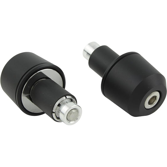POSH Motorcycle Supplies Handlebar End Middle Weight Bar End Universal Compatible with Handlebar Inner Diameter 14-19mm Matte Black 032279-26-10 Bar End Cap
