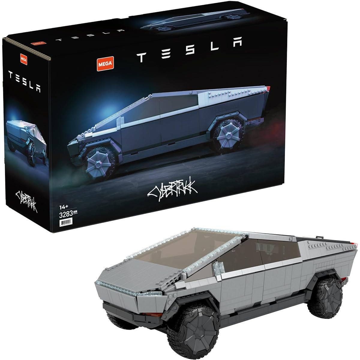 MEGA Tesla Cybertruck [Block Set] 3280 pieces [14 years old and up] GWW84