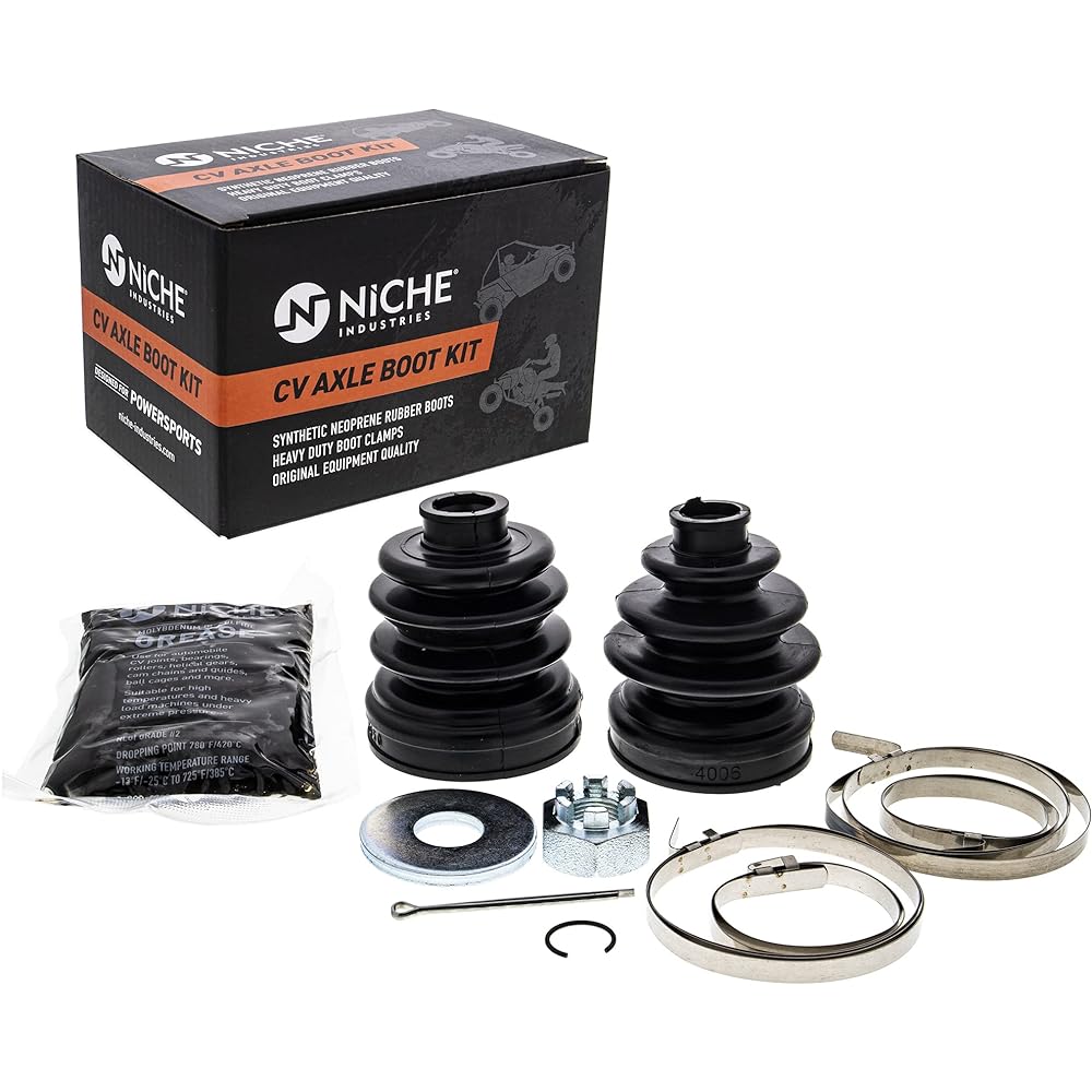 NICHE Front CV Axle Boot Kit Kawasaki 49006-1322 49006-1324 Playy 400 ATV