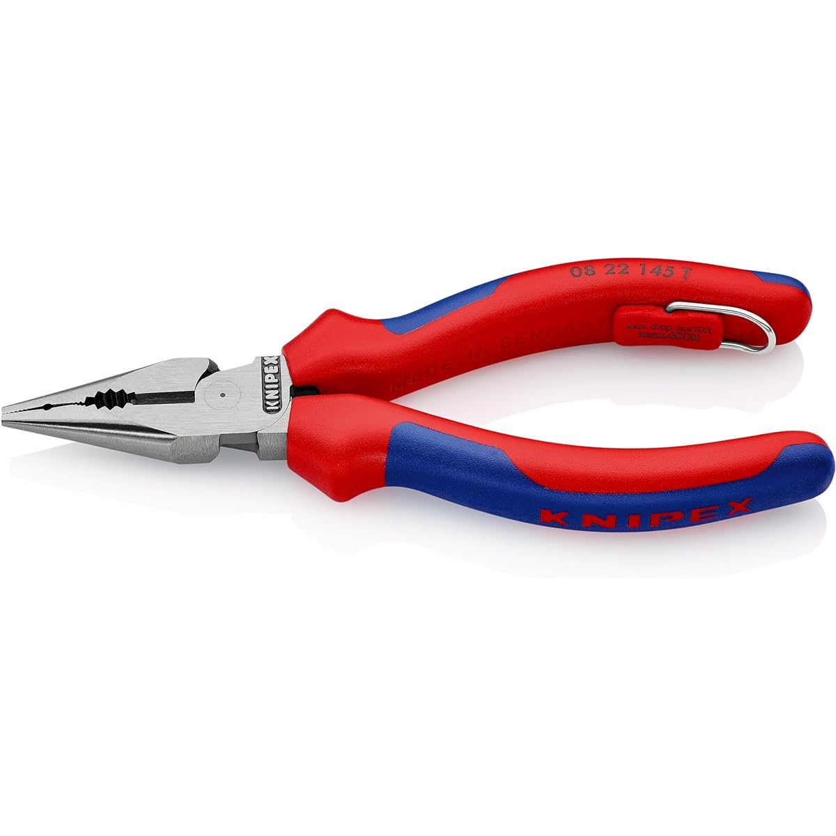 KNIPEX 0822-145TBK Needle Nose Pliers Fall Prevention (BK)